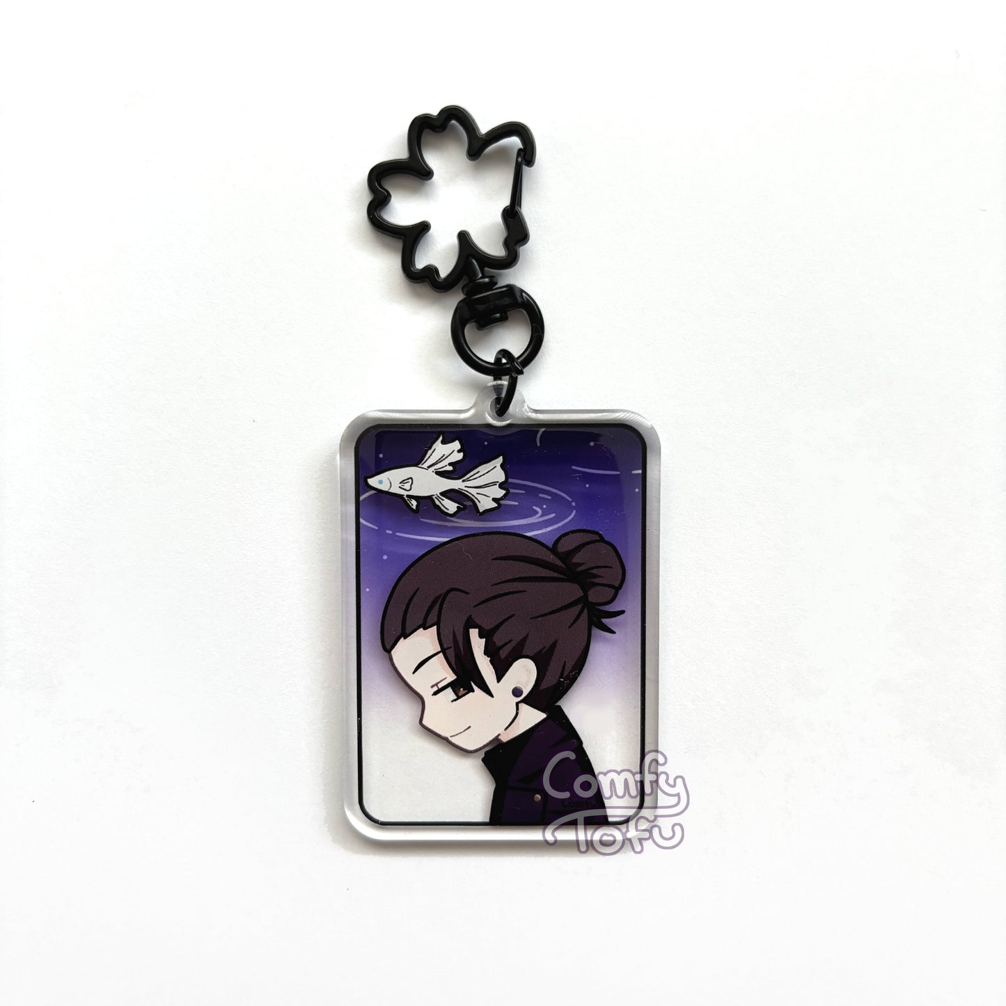 Black & White Acrylic Keychain