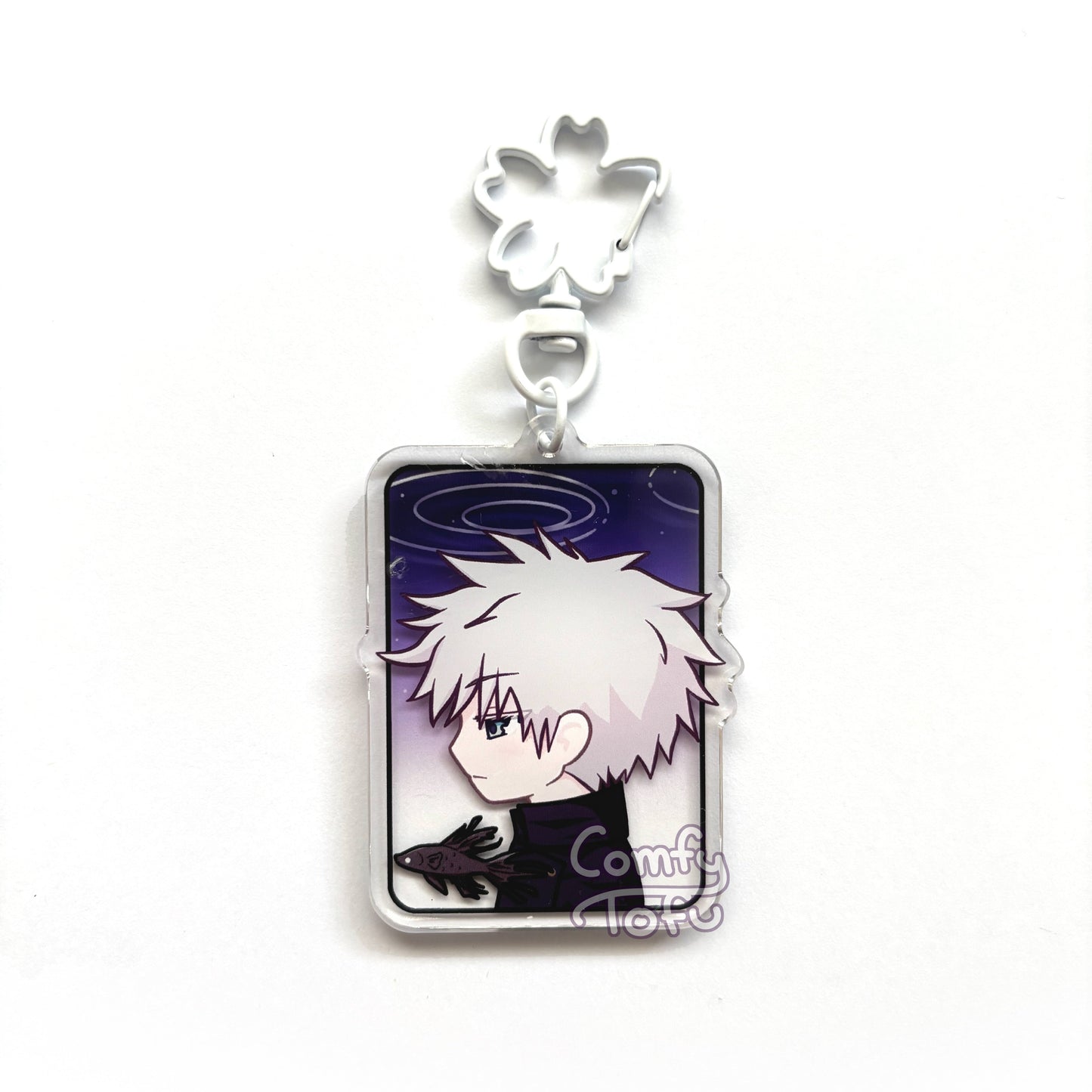 Black & White Acrylic Keychain