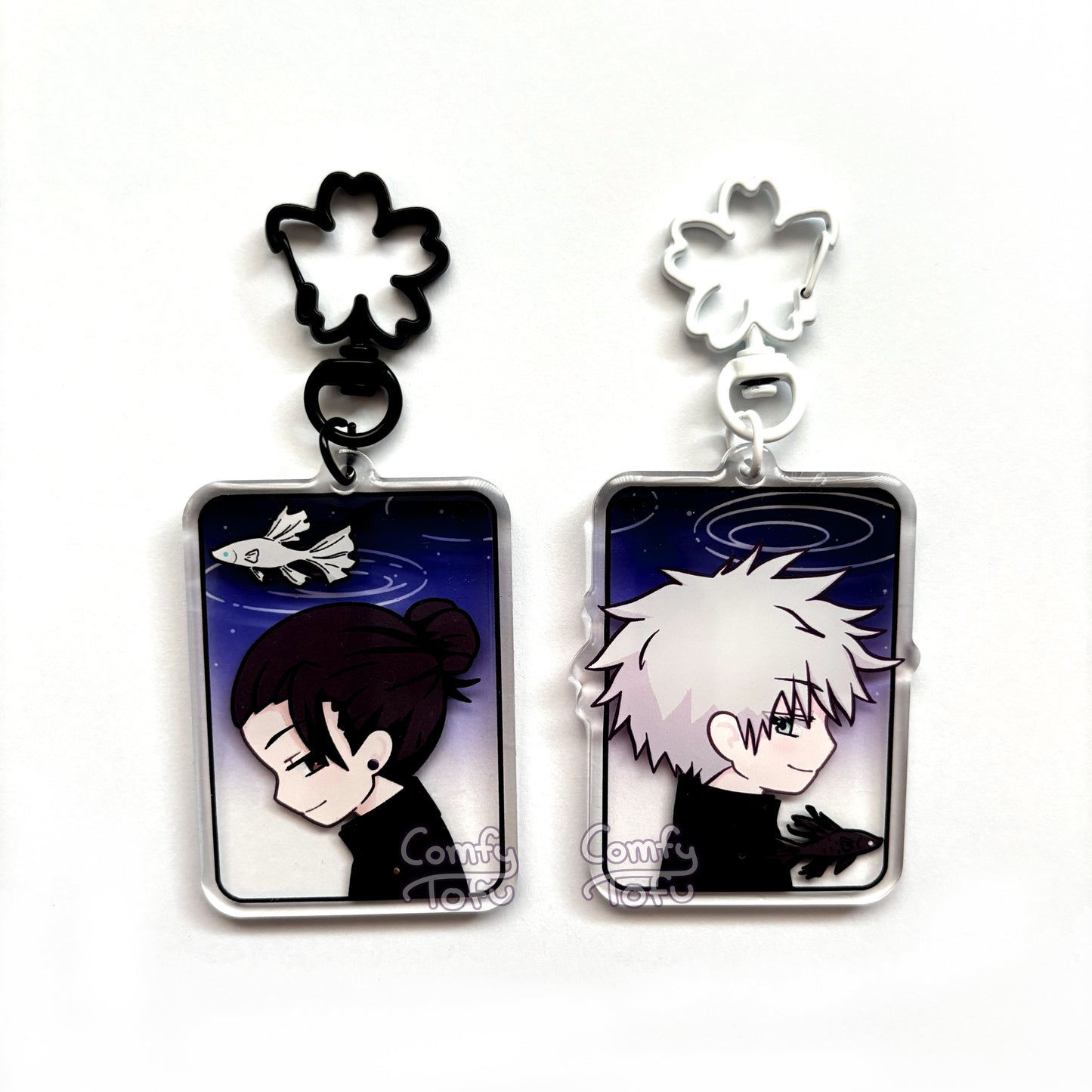 Black & White Acrylic Keychain
