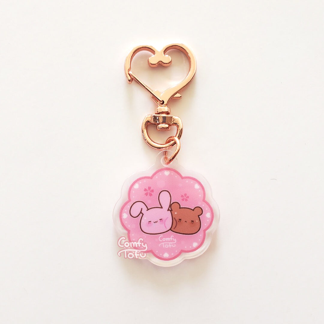 Bunny & Bear Acrylic Keychain