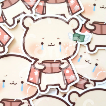 Broke Bear Vinyl Sticker