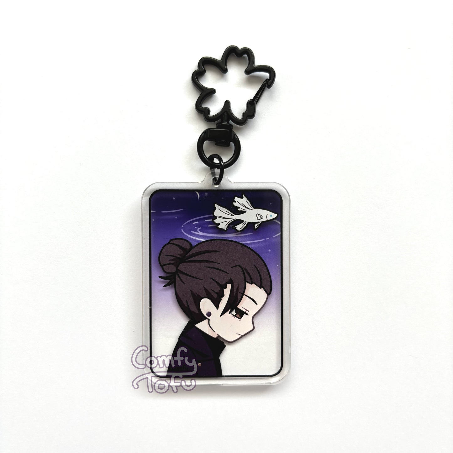 Black & White Acrylic Keychain