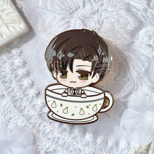 Icey Doctor - Kitty Tea Cup LADS Pin
