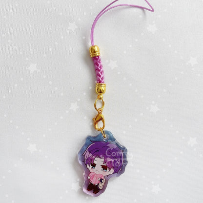 Fishy Artist Acrylic Phone Charm