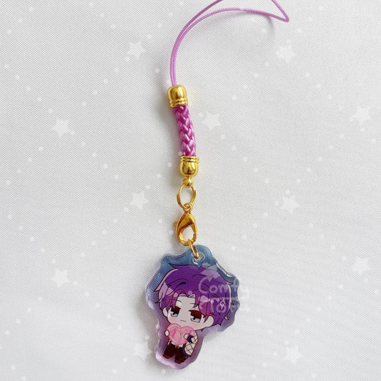 Fishy Artist Acrylic Phone Charm