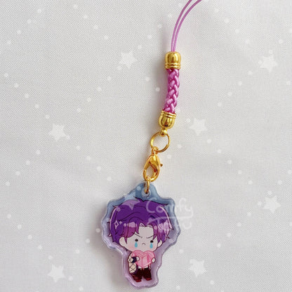 Fishy Artist Acrylic Phone Charm