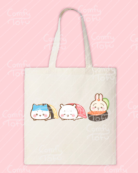 Anxious Sushi Chii Canvas Tote Bag