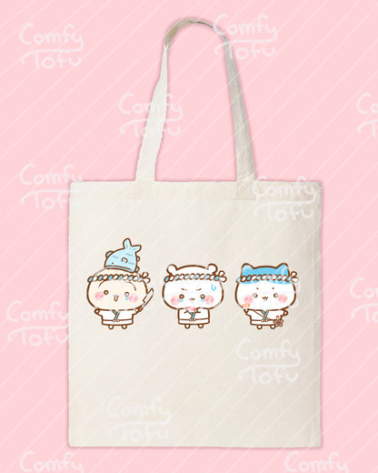 Anxious Sushi Chii Canvas Tote Bag
