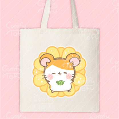 Hammy Canvas Tote Bag