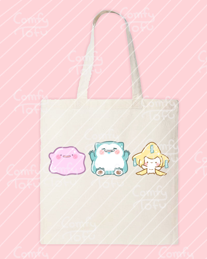 Little Monsters Canvas Tote Bag