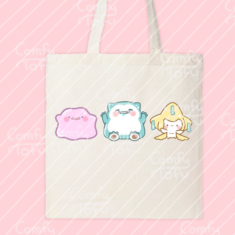 Little Monsters Canvas Tote Bag