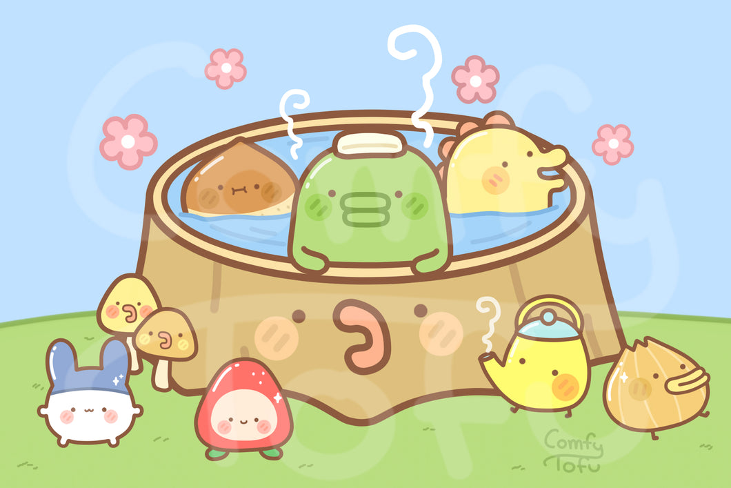 Tama Hot spring Print