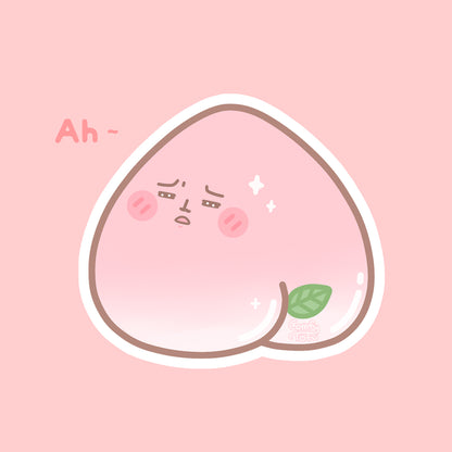 Peachy Butt Vinyl Sticker
