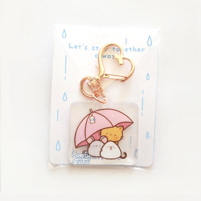 Spring Rain Acrylic Keychain