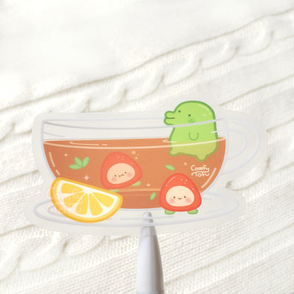Tama Tea Transparent Vinyl Sticker