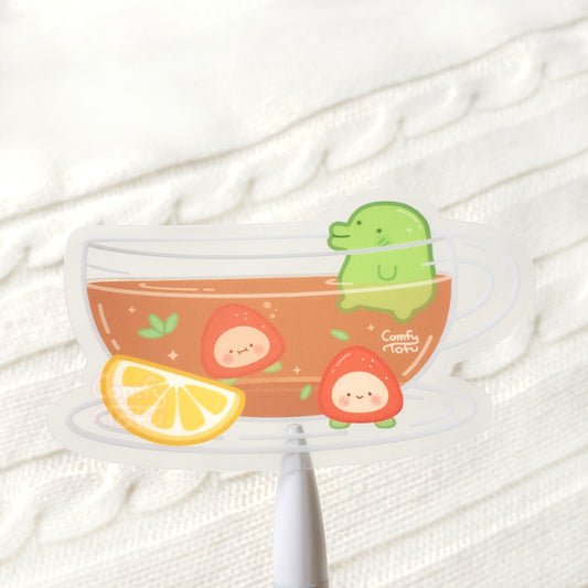 Tama Tea Transparent Vinyl Sticker