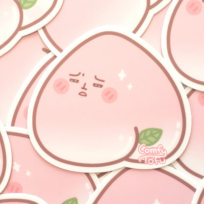 Peachy Butt Vinyl Sticker