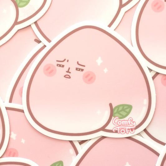 Peachy Butt Vinyl Sticker