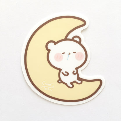 Sleepy Bear Vinyl Sticker