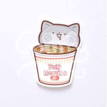 Pup Noodle Vinyl Sticker
