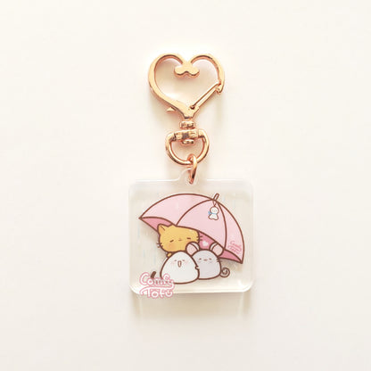 Spring Rain Acrylic Keychain