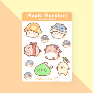 Maple Monsters Sticker Sheet