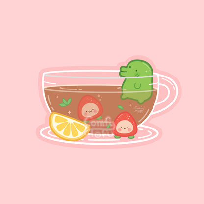 Tama Tea Transparent Vinyl Sticker